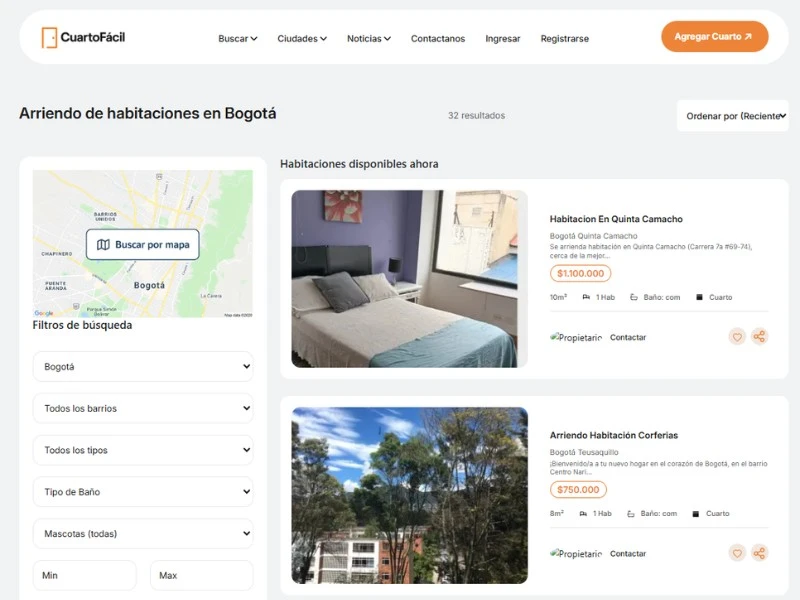 Situación antes del marketplace — CuartoFácil